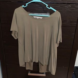 Shirt with open back